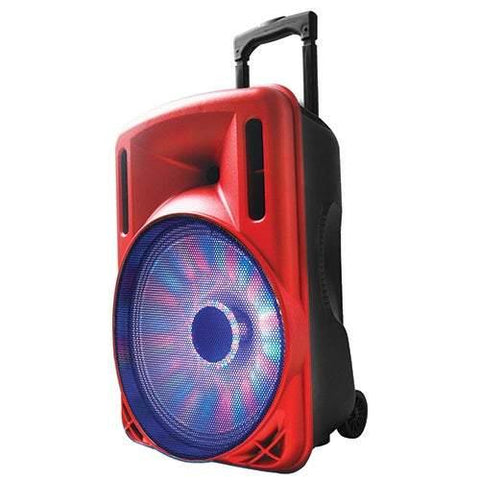 Supersonic 12" Portable Bluetooth DJ Speaker Red - Smart Neighbor