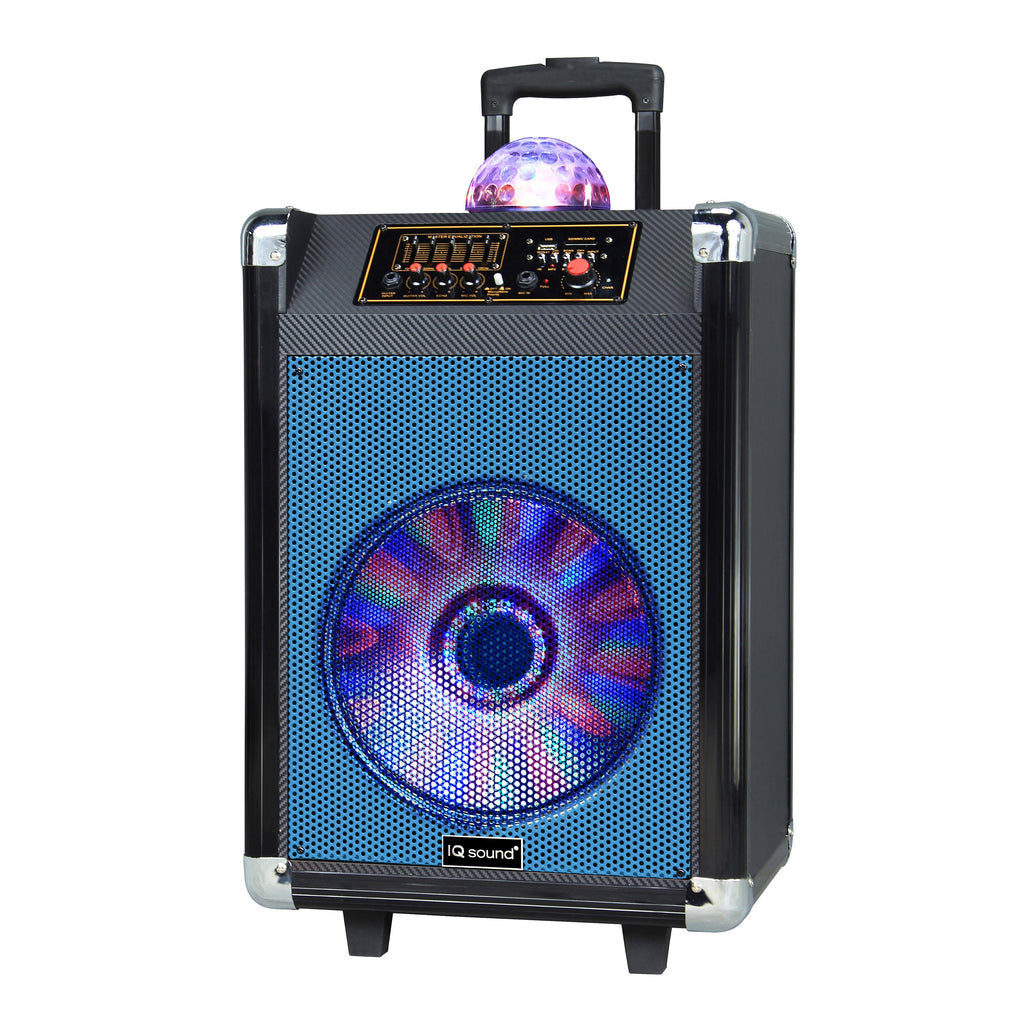 Supersonic 12" Portable Bluetooth DJ Speaker w/ Disco Ball Blue