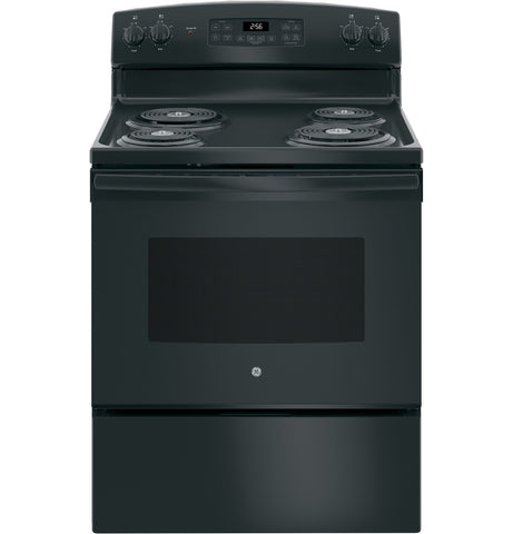 GE® 5.0 Cu. Ft. 30" Free-Standing Self-Clean Electric Range - Black