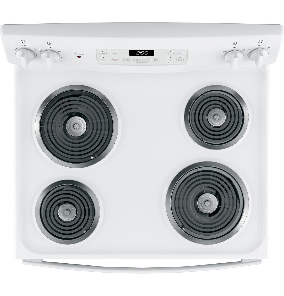 GE 30" Free-Standing Electric Range in White