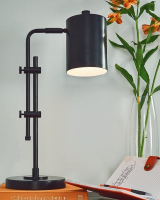 Ashley Furniture Baronvale Desk Lamp Black/Gray