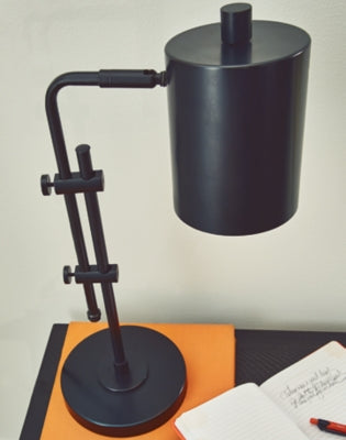 Ashley Furniture Baronvale Desk Lamp Black/Gray