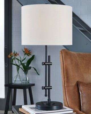 Ashley Furniture Baronvale Table Lamp Black/Gray