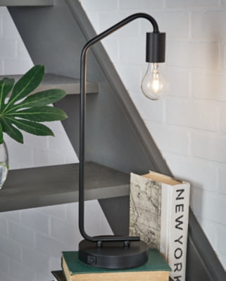 Ashley Furniture Covybend Desk Lamp Black/Gray