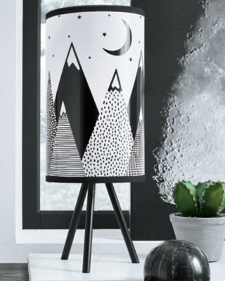 Ashley Furniture Manu Table Lamp Black/Gray;White