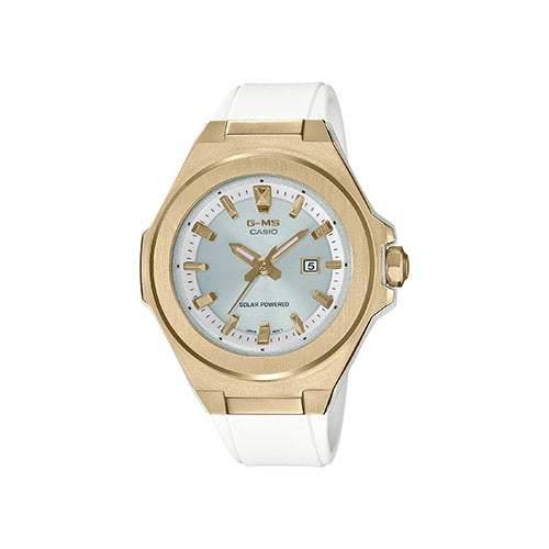 Casio Ladies Baby-G G-MS Solar White & Gold Analog Watch Silver Dial - Smart Neighbor