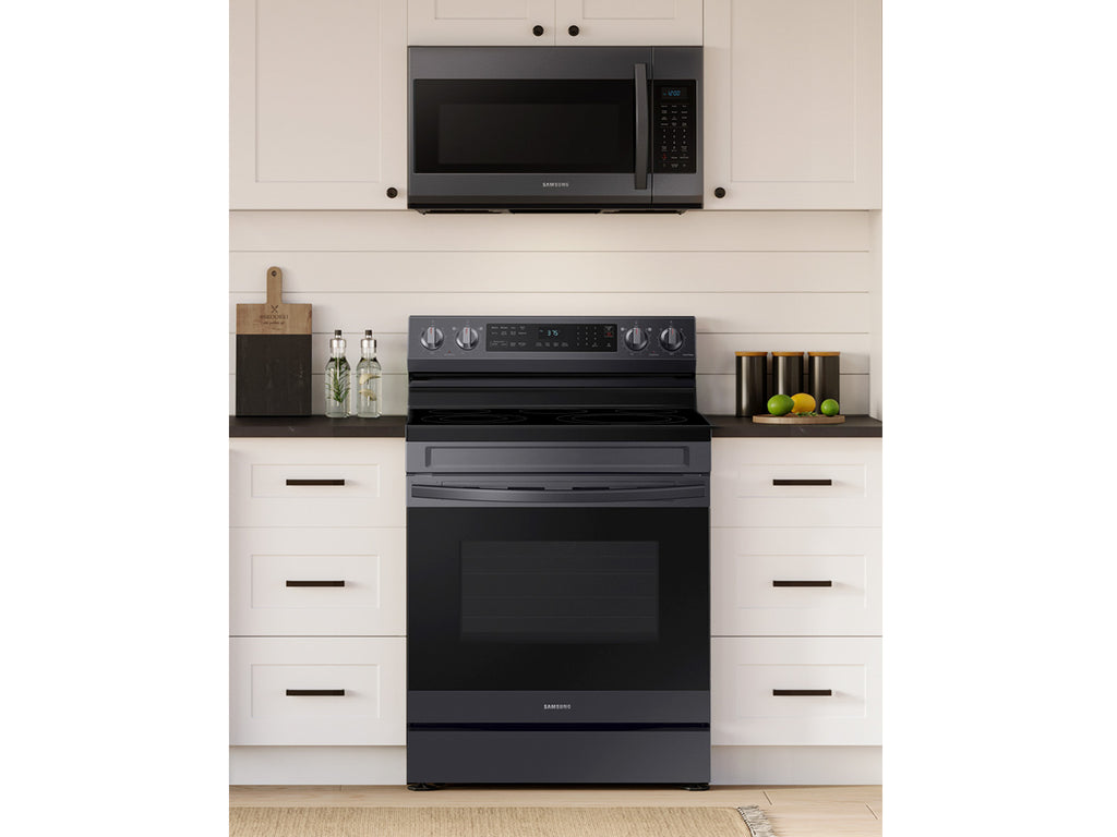 Fingerprint-Resistant Black Stainless Steel Appliances