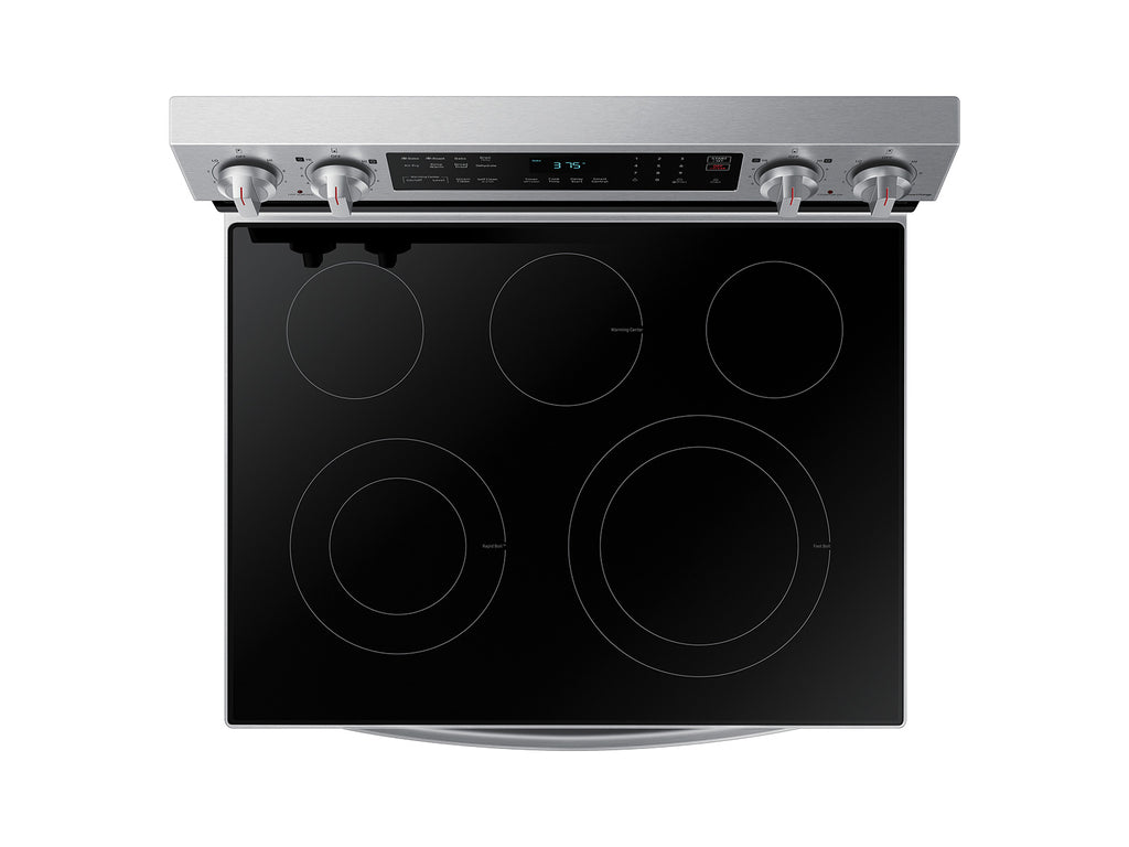 Samsung 6.3 cu. ft. Smart Freestanding Electric Range with No-Preheat Air Fry and Convection in Stainless Steel
