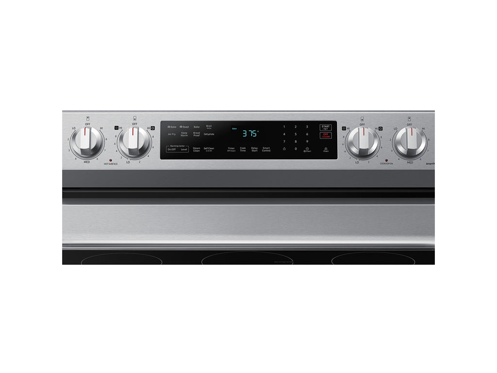 Samsung 6.3 cu. ft. Smart Freestanding Electric Range with No-Preheat Air Fry and Convection in Stainless Steel
