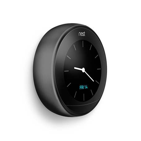 Google Nest Learning Smart Wi-Fi Thermostat - Carbon Black