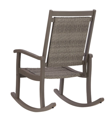 Ashley Furniture Emani Outdoor Rocking Chair - Gray
