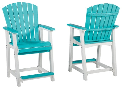 Ashley Furniture Eisely Outdoor Counter Height Bar Stool (Set of 2) 0