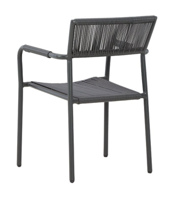 Ashley Furniture Crystal Breeze 3-Piece Table and Chair Set Black/Gray