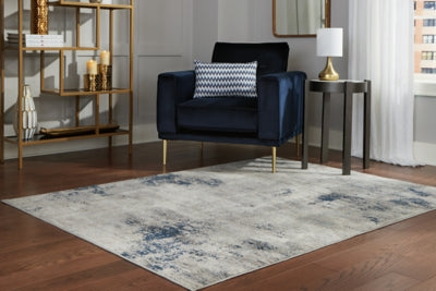 Ashley Furniture Wrenstow Medium Rug Black/Gray;Blue;Brown/Beige