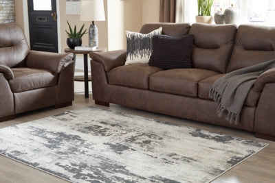 Ashley Furniture Mazatl Large Rug Black/Gray;Brown/Beige;Green