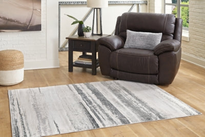 Ashley Furniture Abanett Large Rug Black/Gray;Brown/Beige;Green