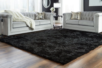 Ashley Furniture Mattford Large Rug Black/Gray