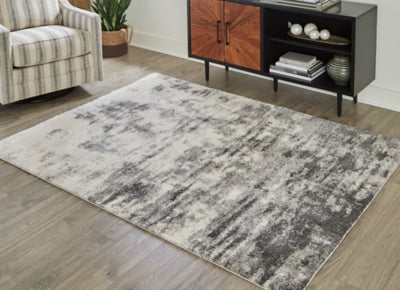 Ashley Furniture Gerdie Large Rug Black/Gray;Brown/Beige