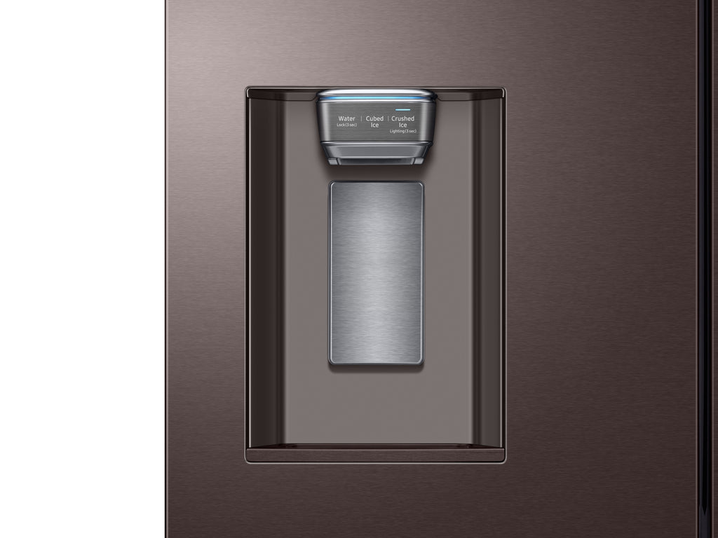 Samsung 23 cu. ft. Counter Depth 4-Door French Door Refrigerator in Tuscan Stainless Steel