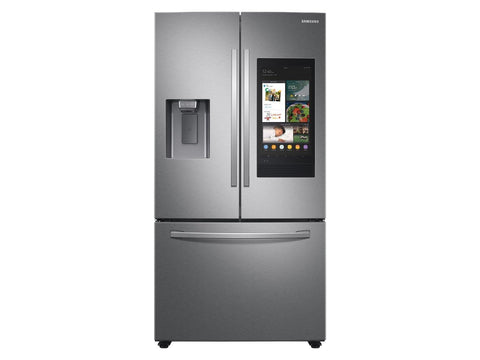 Samsung 26.5 cu. ft. Large Capacity 3-Door French Door Refrigerator with Family Hub™ and External Water & Ice Dispenser in Stainless Steel - Smart Neighbor