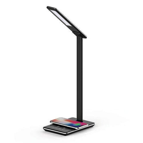 Supersonic LED Desk Lamp w/ Qi Wireless Charger Black - Smart Neighbor