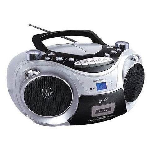 Supersonic Bluetooth Multifunction Boombox Gray - Smart Neighbor