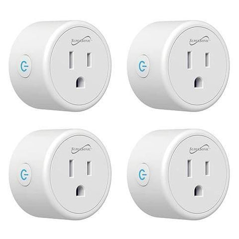 Supersonic Smart Plug Mini Wifi Outlet 4-Pack - Smart Neighbor