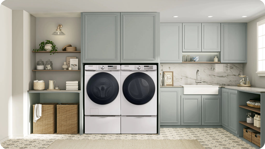 Samsung 7.5 Cu. Ft. Smart Electric Dryer with Steam Sanitize+ in White