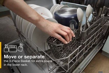 Whirlpool Large Capacity Dishwasher with 3rd Rack - Stainless Steel
