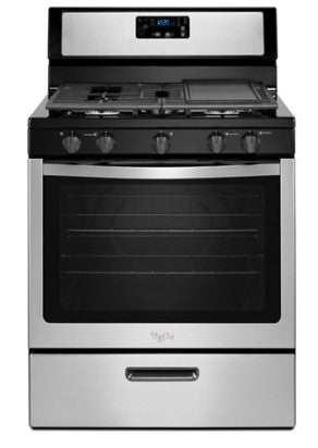 Whirlpool 5.1 Cu. Ft. Freestanding 5-Burner Gas Stove