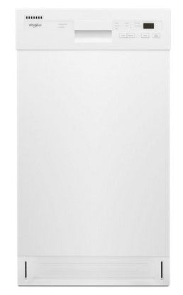 Whirlpool Small-Space Compact Dishwasher with Stainless Steel Tub - White