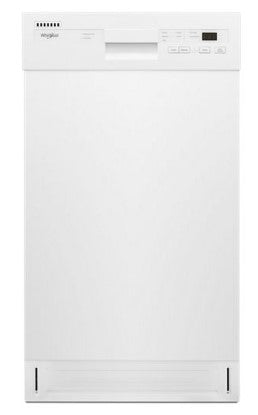 Whirlpool Small-Space Compact Dishwasher with Stainless Steel Tub - White