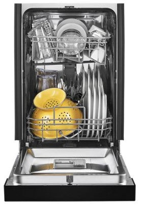 Small-Space Compact Dishwasher with Stainless Steel Tub Black WDF518SAHB