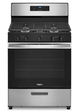 Whirlpool 5.1 Cu. Ft. Freestanding Gas Range with Edge to Edge Cooktop - Stainless Steel