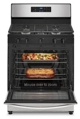 Whirlpool 5.1 Cu. Ft. Freestanding Gas Range with Edge to Edge Cooktop - Stainless Steel