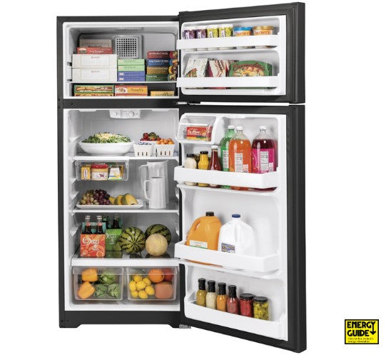 GE® 17.5 Cu. Ft. Top-Freezer Refrigerator - Black