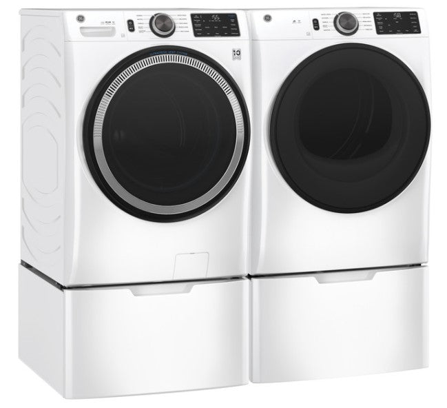 GE® 7.8 cu. ft. Capacity Smart Front Load Electric Dryer - White