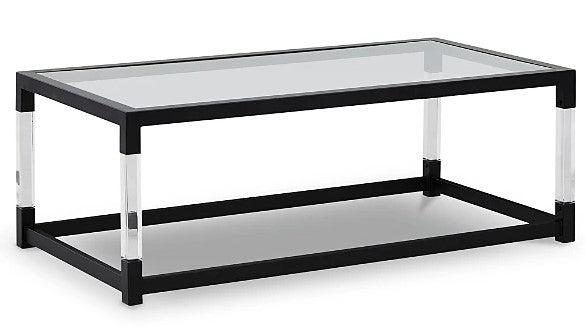 Ashley Furniture Nallynx Coffee Table Black/Gray