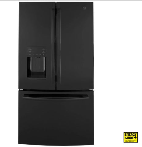 GE® 25.7 Cu. Ft. French-Door Refrigerator - Black