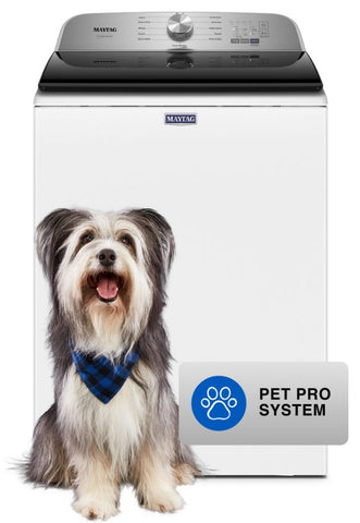 Maytag 4.7 Cu. Ft. Pet Pro Top Load Washer in White