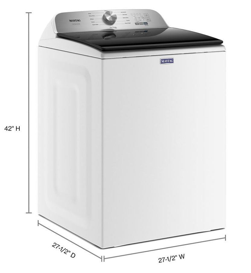 Maytag 4.7 Cu. Ft. Pet Pro Top Load Washer in White