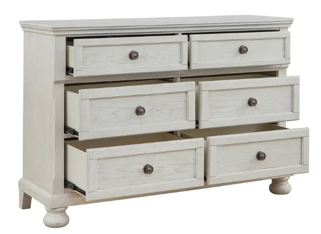 Ashley Furniture Robbinsdale 6 Drawer Dresser - Antique White