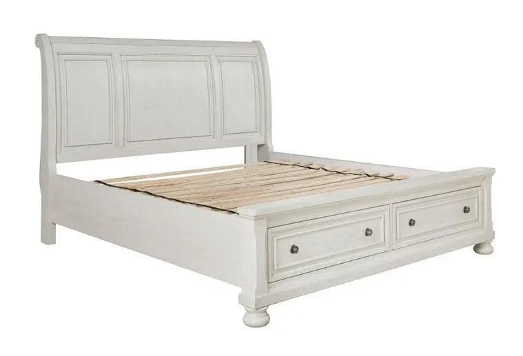 Ashley Furniture Robbinsdale King/California King Sleigh Headboard - Antique White
