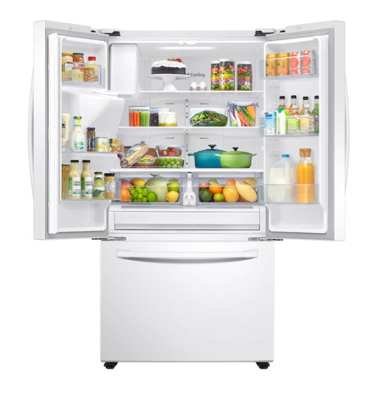 Samsung 27 Cu. Ft. Large Capacity 3-Door French Door Refrigerator - White