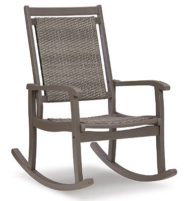 Ashley Furniture Emani Outdoor Rocking Chair - Gray