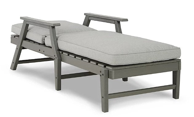 Ashley Furniture Visola Chaise Lounge with Nuvella Cushion - Gray
