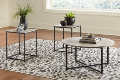 Ashley Furniture Lazabon Table (Set of 3) Black/Gray