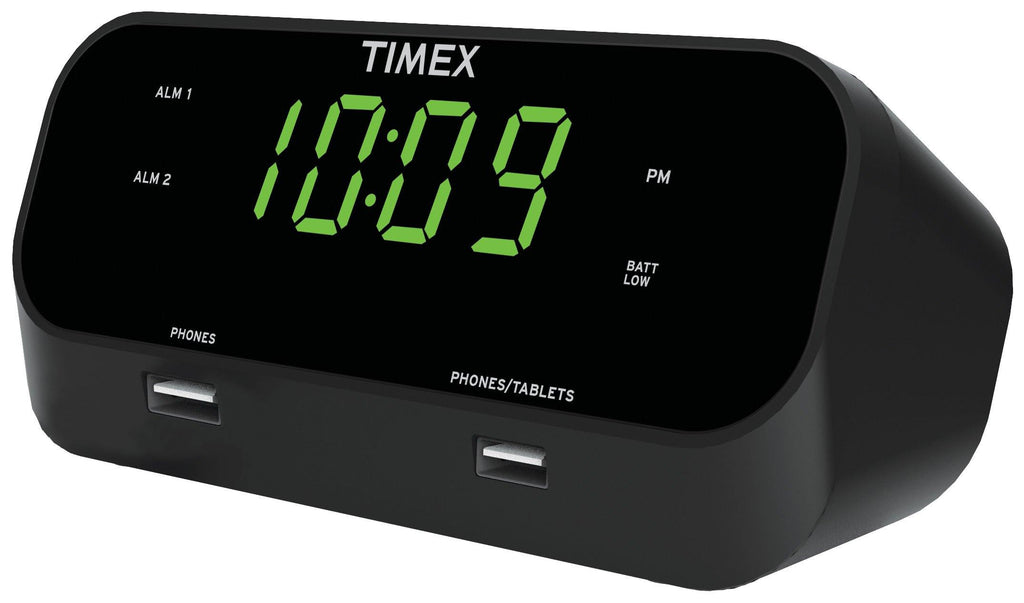 Timex RediSet Dual Alarm Clock w/ Dual USB Charging - Smart Neighbor