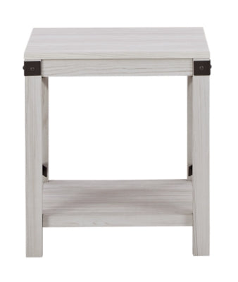 Ashley Furniture Bayflynn End Table White;Black/Gray