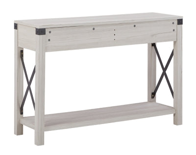 Ashley Furniture Bayflynn Sofa/Console Table White;Black/Gray